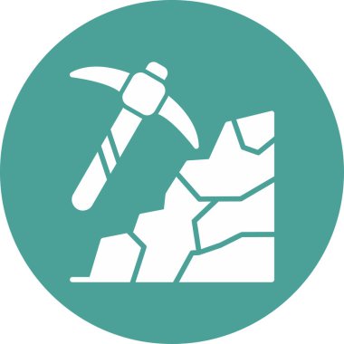 Madencilik ağ ikonu vektör çizimi