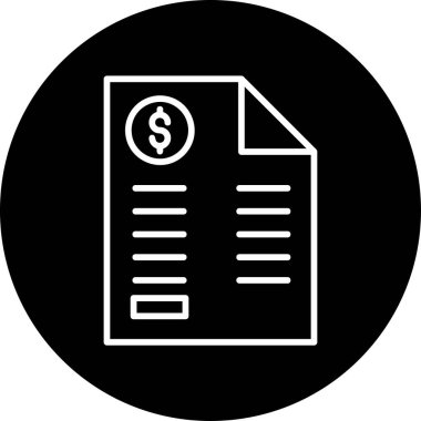 Bill simgesi, vektör illüstrasyonu basit tasarım