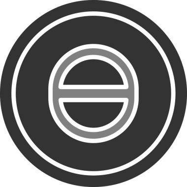 Teta. Web simgesi basit illüstrasyon