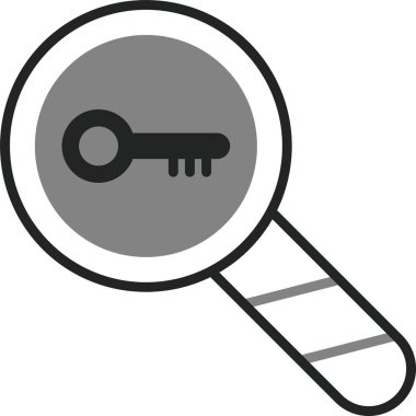 Anahtar kelimeler. Web simgesi basit illüstrasyon