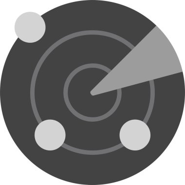 radar web simgesi vektör illüstrasyonu