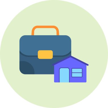 Portföy web simgesi vektör illüstrasyonu