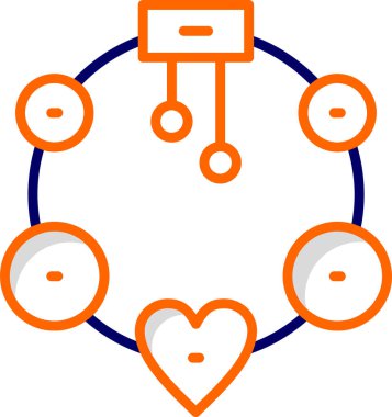  Bileklik Ağ simgesi vektör illüstrasyonu 