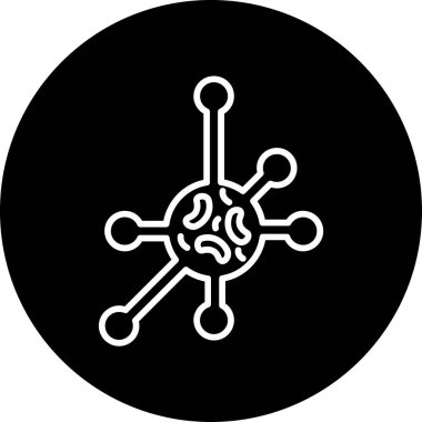 amoeba web simgesi, basit vektör illüstrasyonu