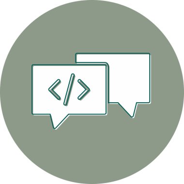 Sohbet mesajı vektör illüstrasyonu