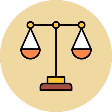 Hukuk. Web simgesi basit illüstrasyon