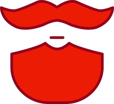 Sakal Web simgesi vektör illüstrasyonu