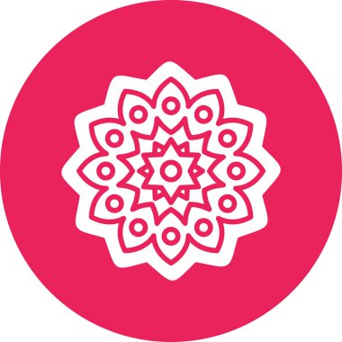 mandala tasarımı, web basit illüstrasyonu