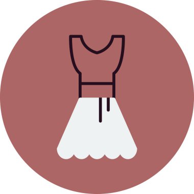 Elbise. Web simgesi basit illüstrasyon 