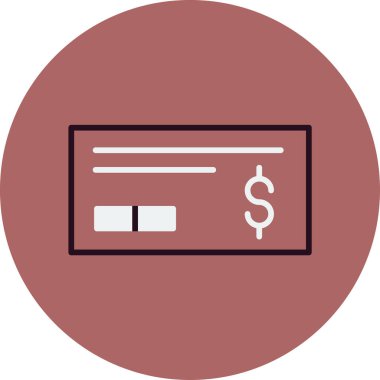 para düz simge vektör illüstrasyonunu kontrol et