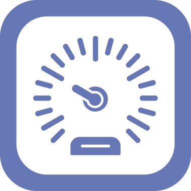Speedometer web simgesi, vektör illüstrasyonu