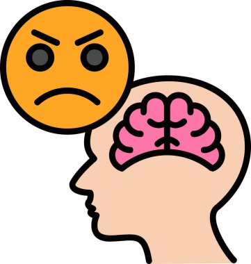 kızgın ifade vektör illüstrasyon tasarımı 