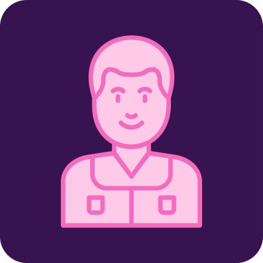 erkek avatar simge vektör çizim 