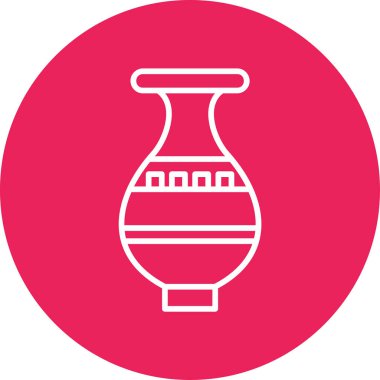 Vazo. Web simgesi basit illüstrasyon