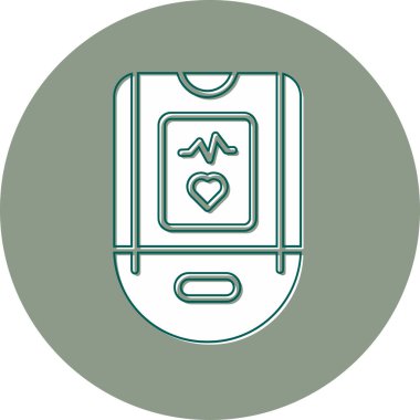 Nabız Oksimetre ağ ikonu vektör çizimi