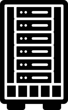 Sunucu. Web simgesi basit tasarım 