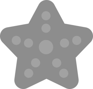 denizyıldızı düz ikon vektör çizimi 