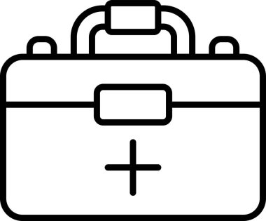 İlk yardım kiti vektör illüstrasyonu