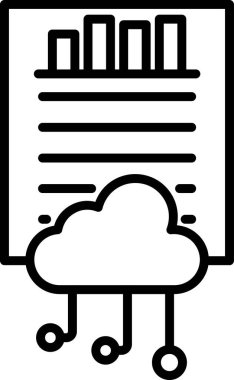 business Data Mining ikon vektör illüstrasyon tasarımı