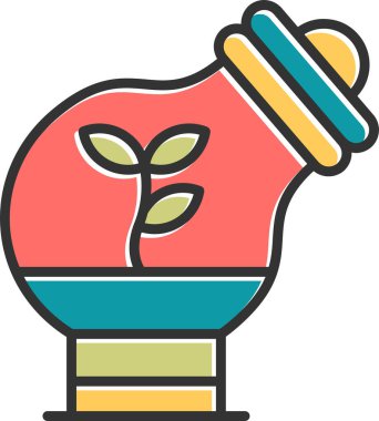 Bitki. Web simgesi basit illüstrasyon 