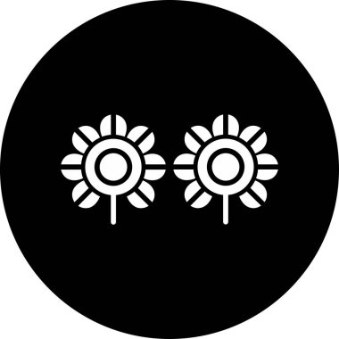 Yonca ağ simgesi vektör illüstrasyonu