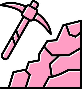 Madencilik ağ ikonu vektör çizimi