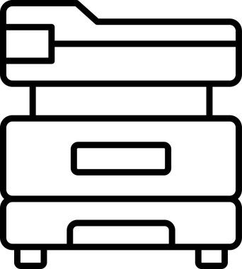 Yazıcı, web simgesi basit illüstrasyon