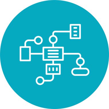 Şebeke. Web simgesi basit tasarım 