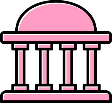 Kubbe. Web simgesi basit illüstrasyon