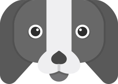 Japon Chin köpek simgesi, vektör illüstrasyonu