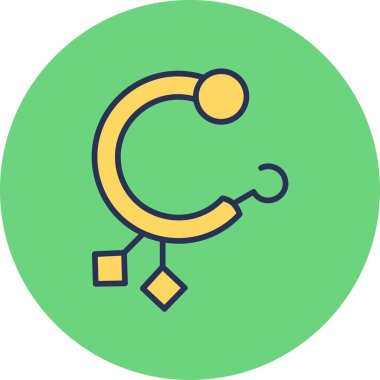 küpe vektör resimleme tasarımı                   