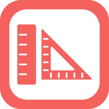 Geometri, yönetici simgesi. Basit resimleme