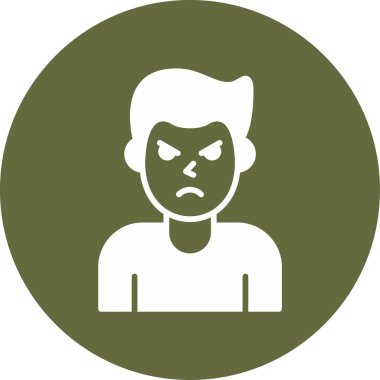 kızgın ifade vektör illüstrasyon tasarımı 