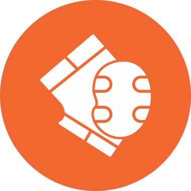 Dirsek pedleri web simgesi, basit vektör illüstrasyonu