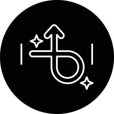 Basit ok simgesi vektör illüstrasyonu