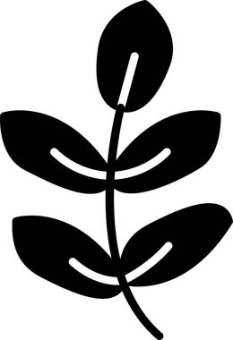 Royal Fern simge vektör illüstrasyonunu bırakıyor