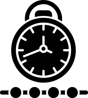 Basit Zaman simgesinin vektör illüstrasyonu