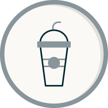 kahve fincanı simgesi, vektör illüstrasyonu 