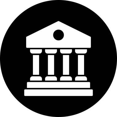 Banka web simgesi basit illüstrasyon 