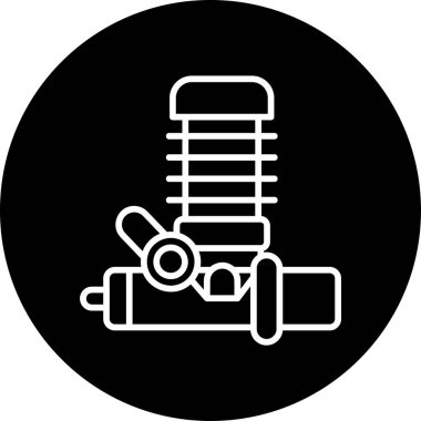 Modern Motor simgesinin vektör çizimi