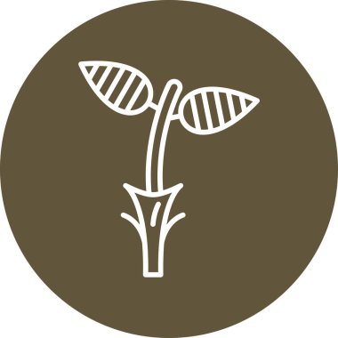 bitki web simgesi basit illüstrasyon