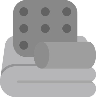 Yorgan Web simgesi vektör illüstrasyonu