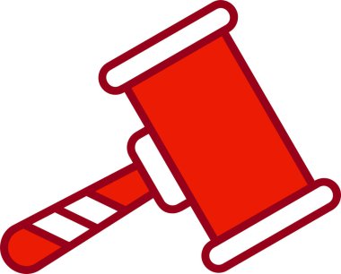 Hukuk. Web simgesi basit illüstrasyon