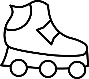 paten kayma ikonu vektör çizimi 