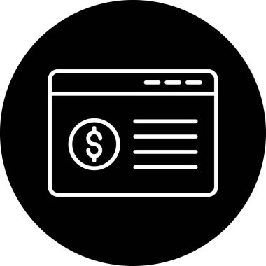 Banka Hesap simgesi vektör çizimi