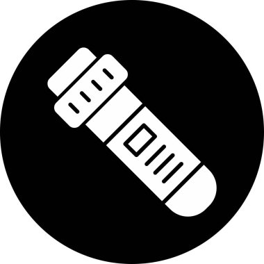 Test tübü simgesi, vektör illüstrasyonu