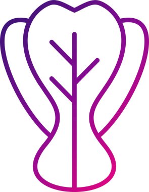 Bok Choy. Web simgesi basit illüstrasyon