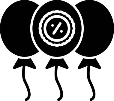 İndirim balonları. Web simgesi basit illüstrasyon