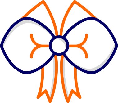 Kurdele yayı. Web simgesi basit illüstrasyon