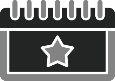 Takvim simgesi, vektör illüstrasyonu basit tasarım